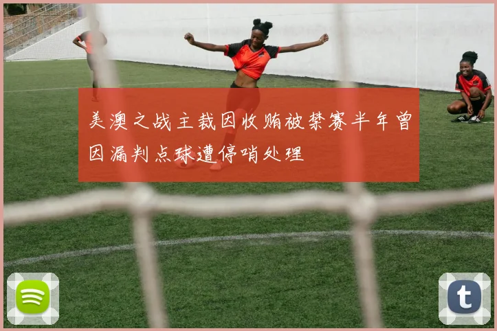 美澳之战主裁因收贿被禁赛半年曾因漏判点球遭停哨处理
